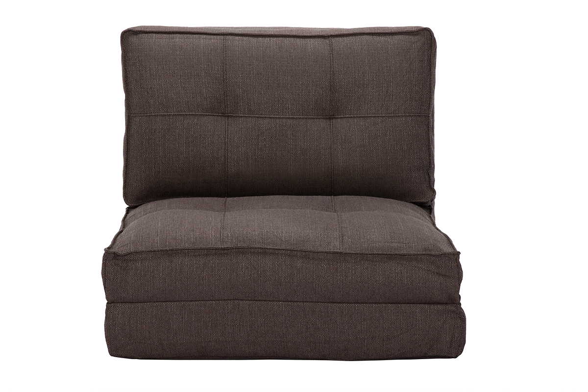 Chauffeuse convertible design gris SALLY