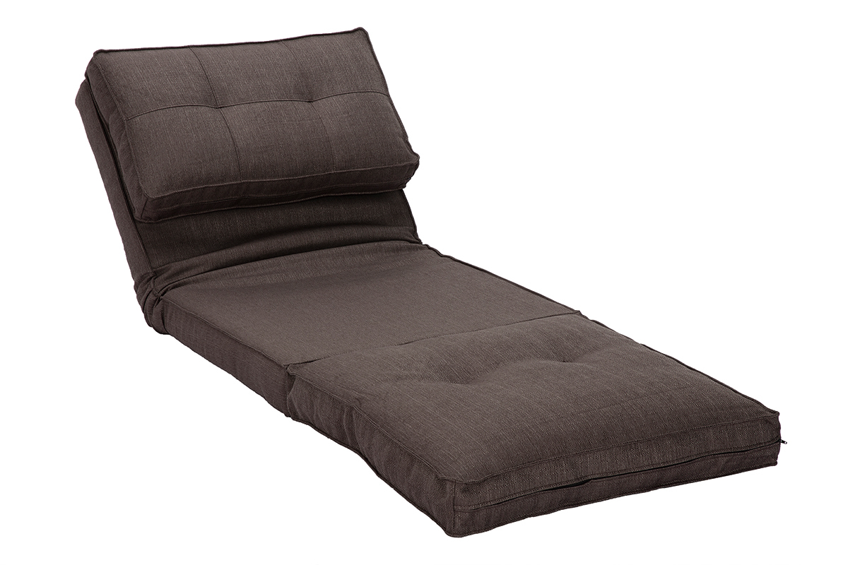 Chauffeuse convertible design gris SALLY