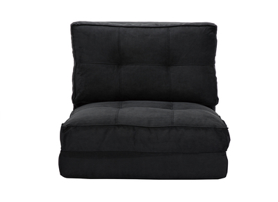 Chauffeuse convertible design noire SALLY - Chauffeuse convertible design noire SALLY