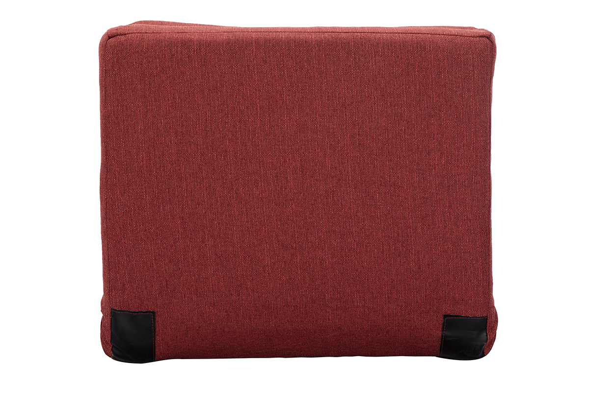 Chauffeuse convertible design rouge brique SALLY