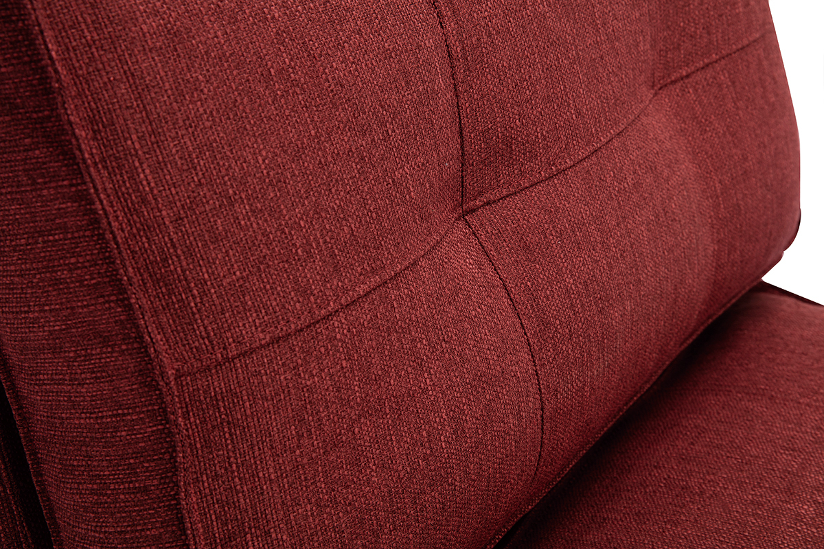 Chauffeuse convertible design rouge brique SALLY