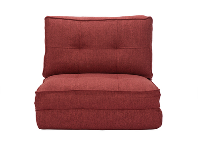 Chauffeuse convertible design rouge brique SALLY