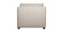 Chauffeuse design en tissu beige PLURIEL