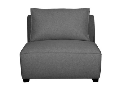 Chauffeuse design en tissu gris anthracite PLURIEL