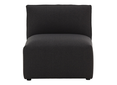 Chauffeuse design tissu gris fonc&eacute; MODULO