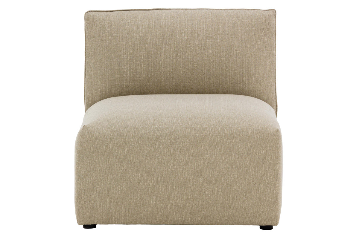 Chauffeuse design tissu taupe MODULO