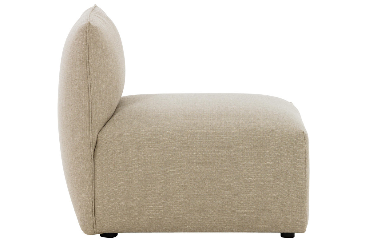 Chauffeuse design tissu taupe MODULO