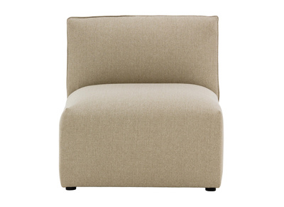Chauffeuse design tissu taupe MODULO