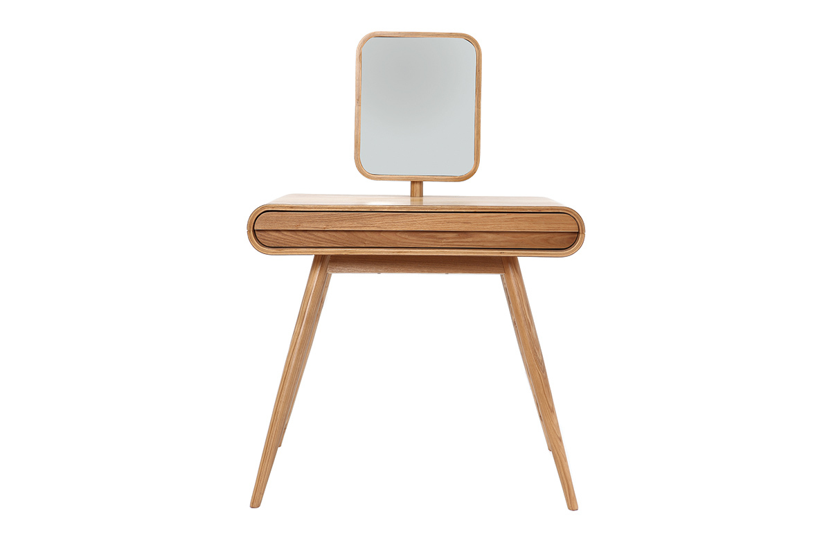 Coiffeuse design frne avec miroir BJORG