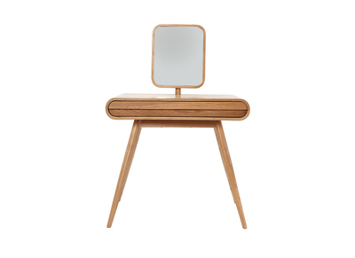 Coiffeuse design frêne avec miroir BJORG -