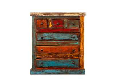 Commode bois recycl&eacute; MIQUELON