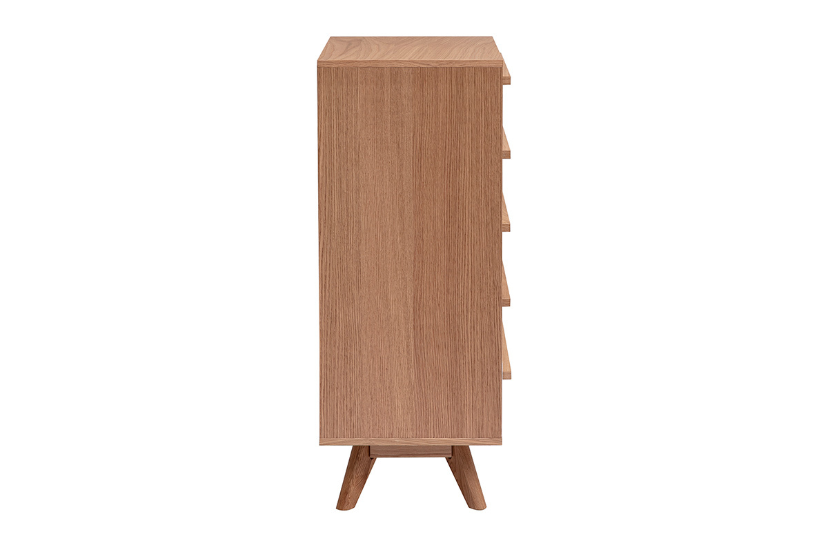 Commode chiffonnier - semainier scandinave 5 tiroirs L60 cm HELIA
