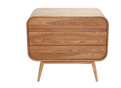 Commode design fr&ecirc;ne 3 tiroirs BJORG