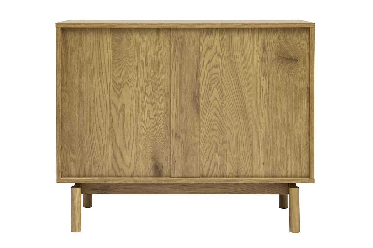 Commode finition bois ch�ne 3 tiroirs L90 cm YSEULT