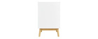 Commode scandinave blanc et bois 3 tiroirs FELIX