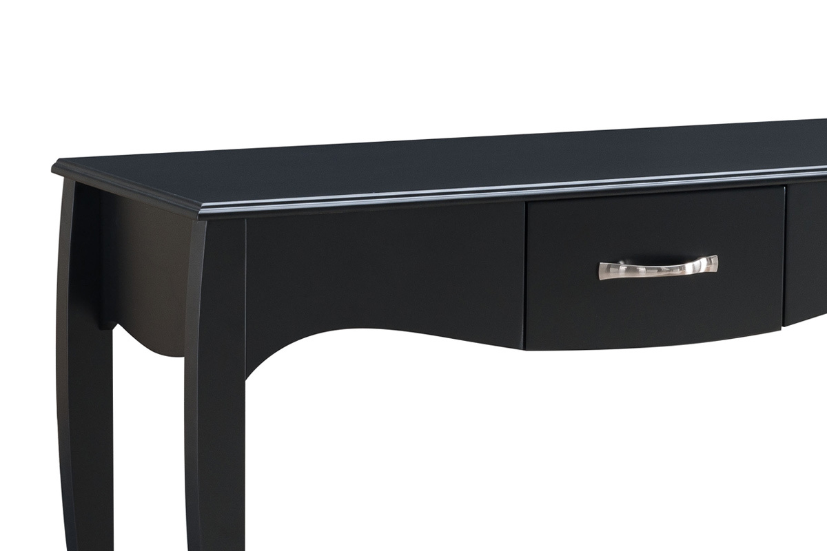 Console design baroque laqu�e noir MARGOT