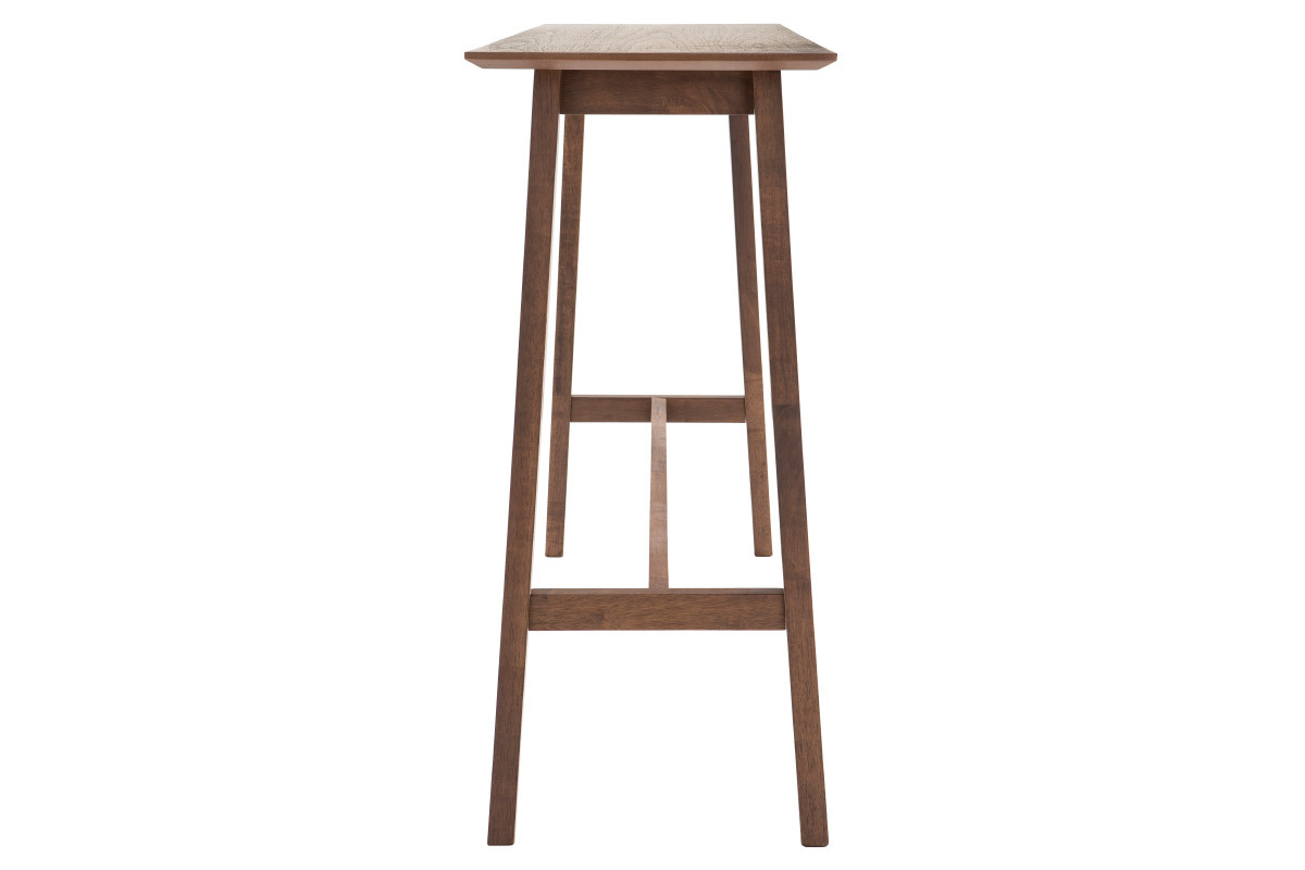Console design bois fonc noyer L120 cm RUSSELL