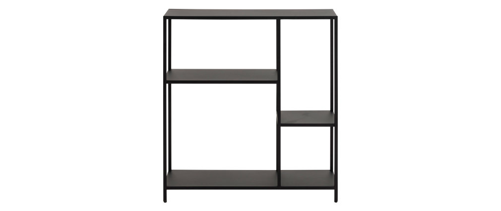 Console design en m�tal noir L80 cm PODIUM
