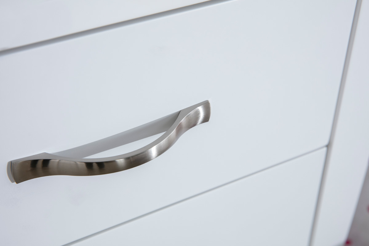 Console design laqu�e blanc 2 tiroirs MARGOT