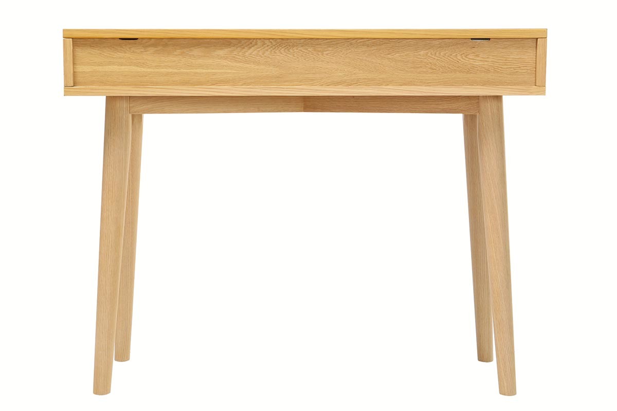 Console design scandinave blanche et ch�ne HELIA