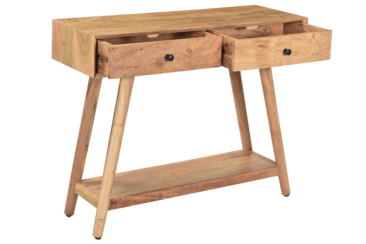 Console en acacia massif L100 cm MEEKO