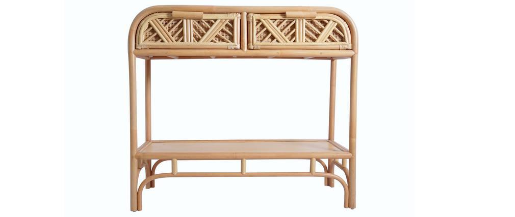 Console en rotin avec tiroirs L90 cm GALON