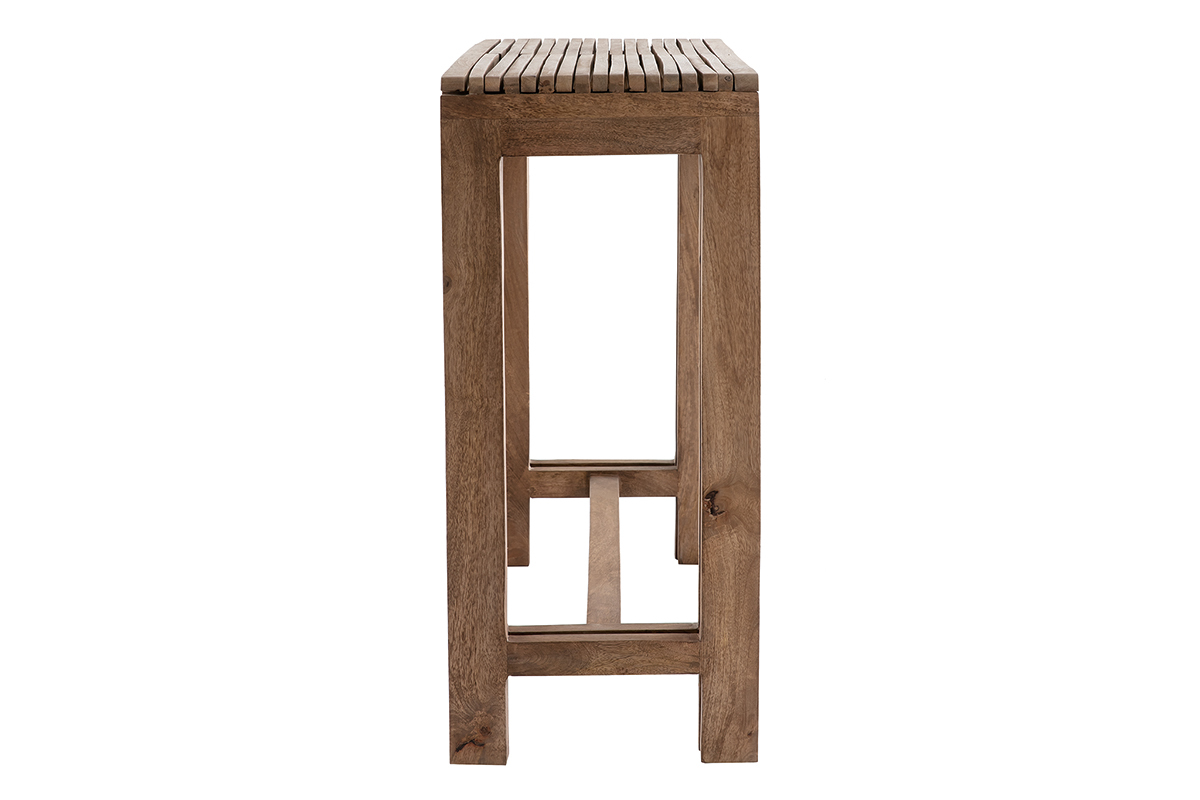 Console extensible en manguier massif SHUTTERS