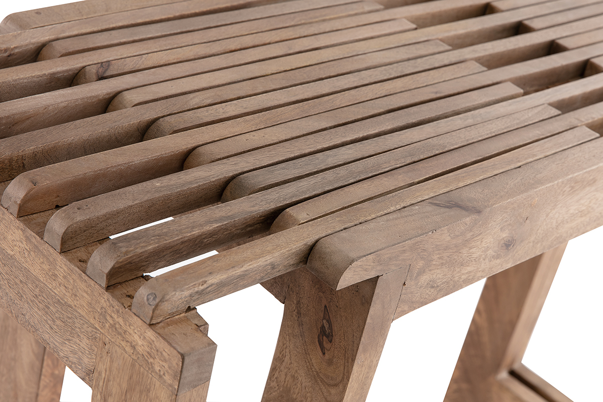 Console extensible en manguier massif SHUTTERS