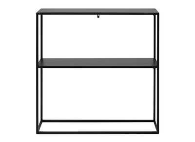 Console industrielle en m&eacute;tal noir L80 cm BRITA