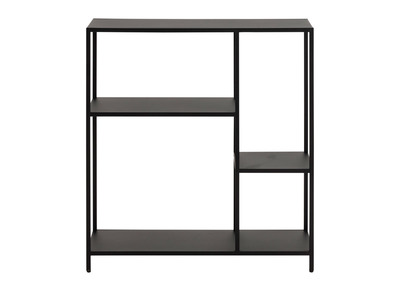 Console ouverte design en métal noir L80 cm PODIUM