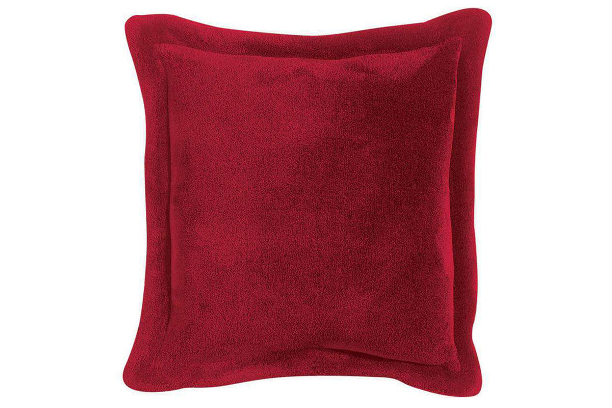 Coussin doux rouge 50 x 50 cm FERO