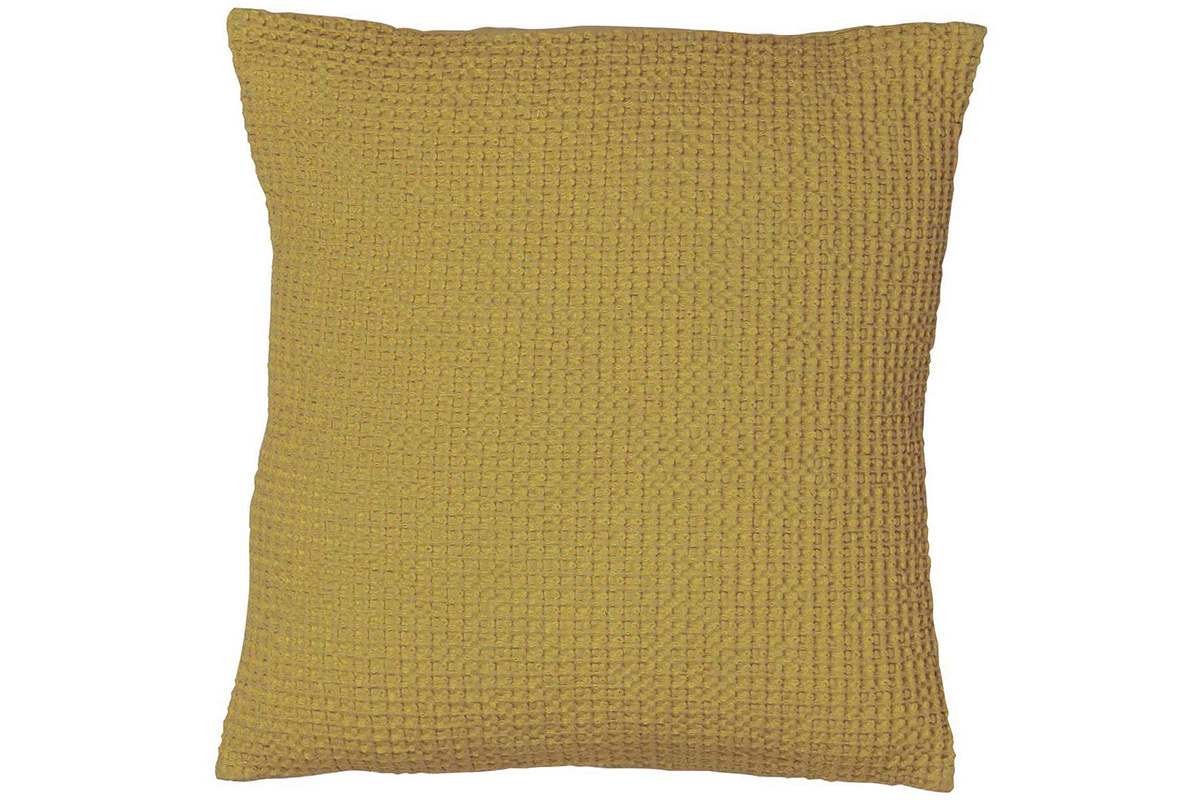 Coussin en coton lav� anis 45 x 45 cm YAM
