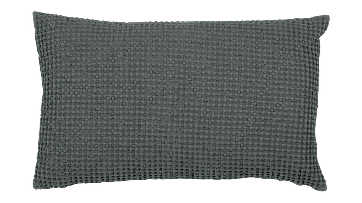 Coussin en coton lav gris 30 x 50 cm YAM