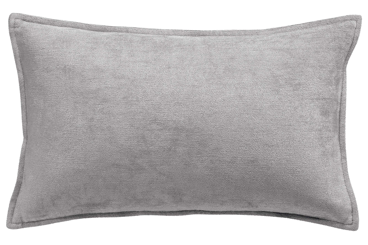 Coussin en velours gris 30 x 50 cm ALOU