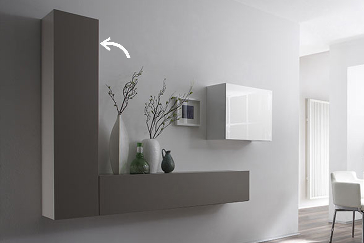 �l�ment mural design taupe mat vertical COLORED V2