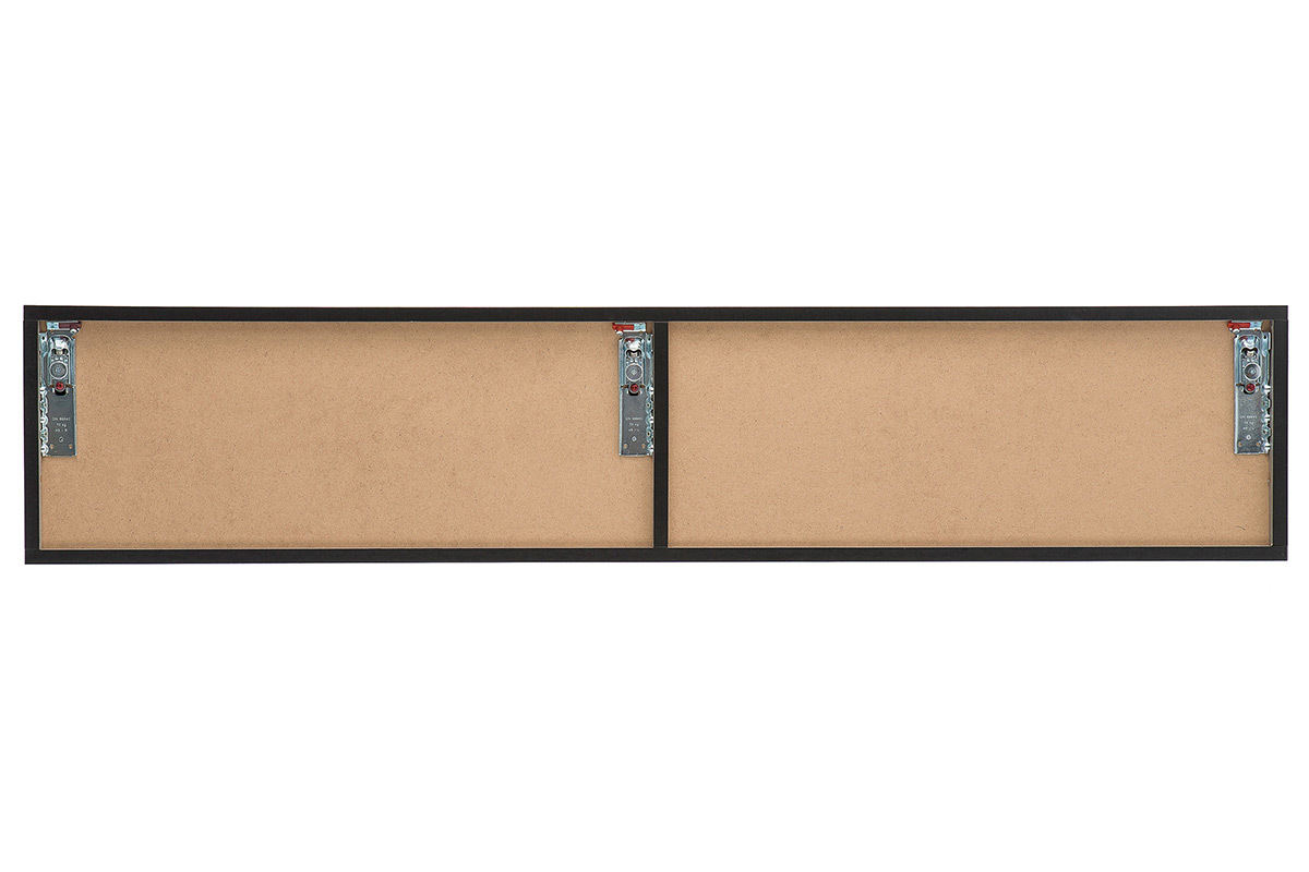 �l�ment mural TV design bois gris� horizontal COLORED V2