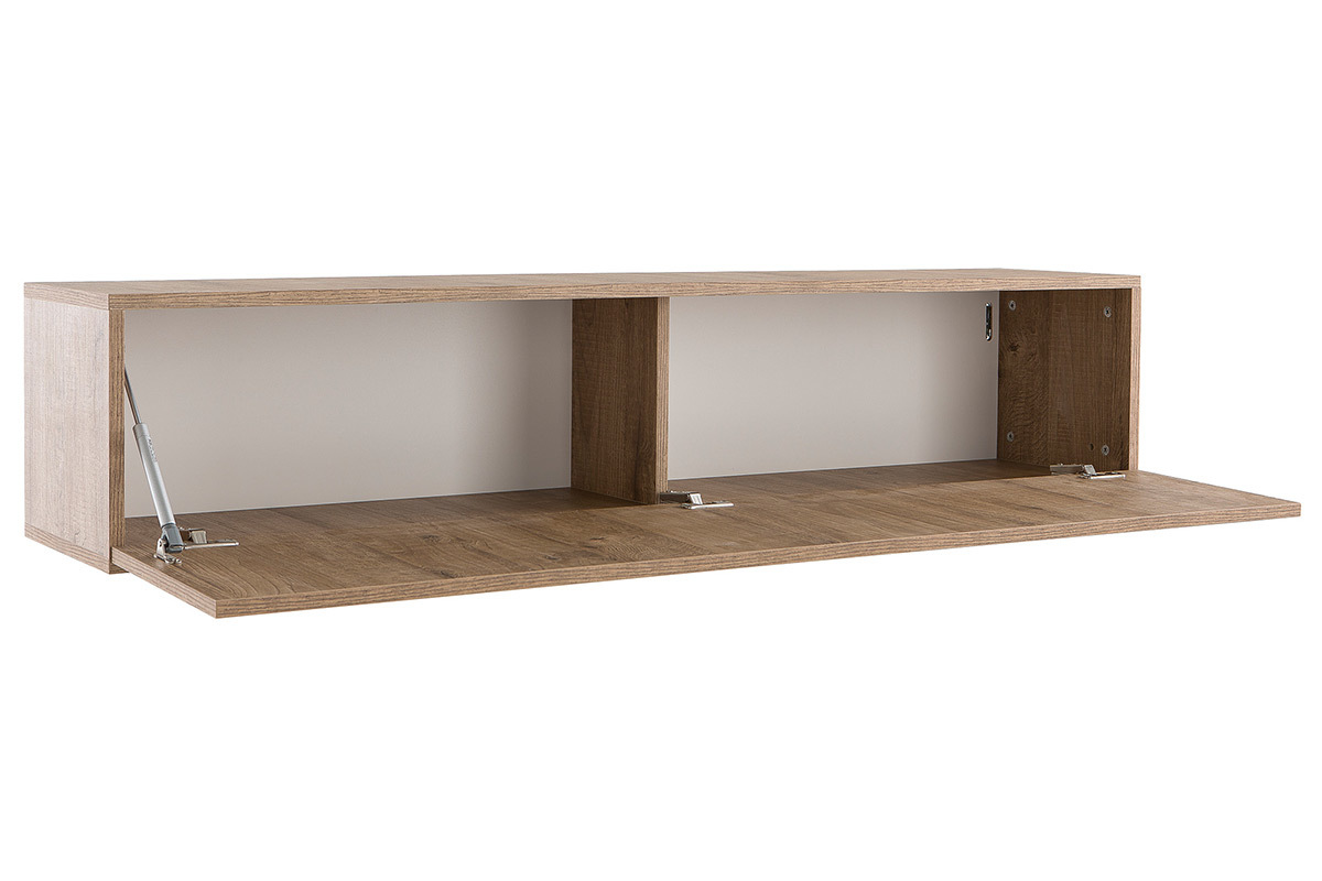 lment mural TV design bois miel horizontal COLORED V2