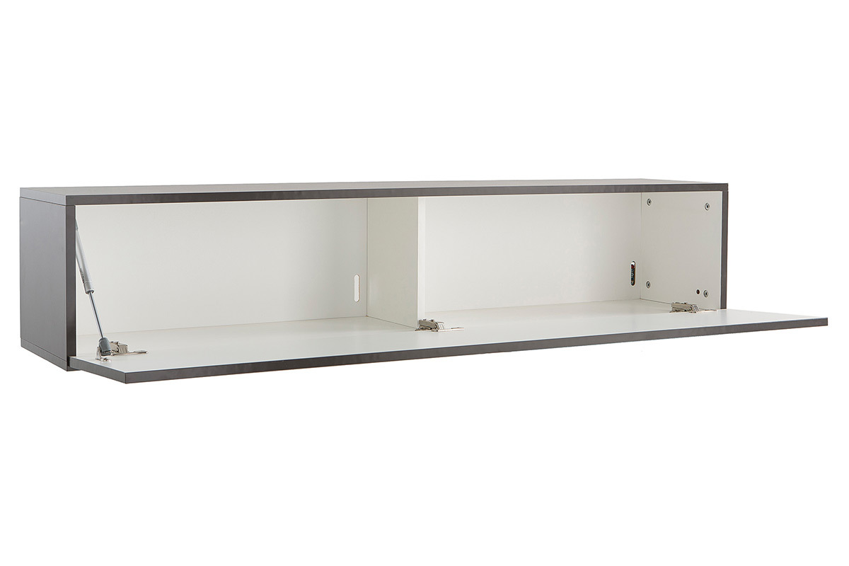 lment mural TV design gris anthracite mat horizontal COLORED V2