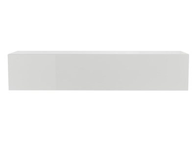 &Eacute;l&eacute;ment mural TV horizontal laqu&eacute; blanc brillant ETERNEL