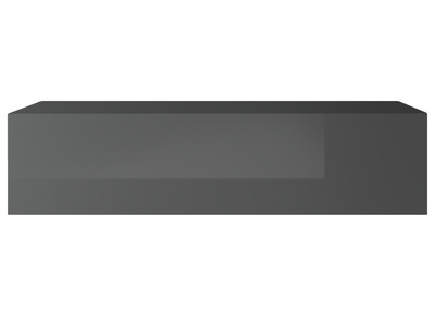 &Eacute;l&eacute;ment mural TV horizontal laqu&eacute; gris brillant ETERNEL