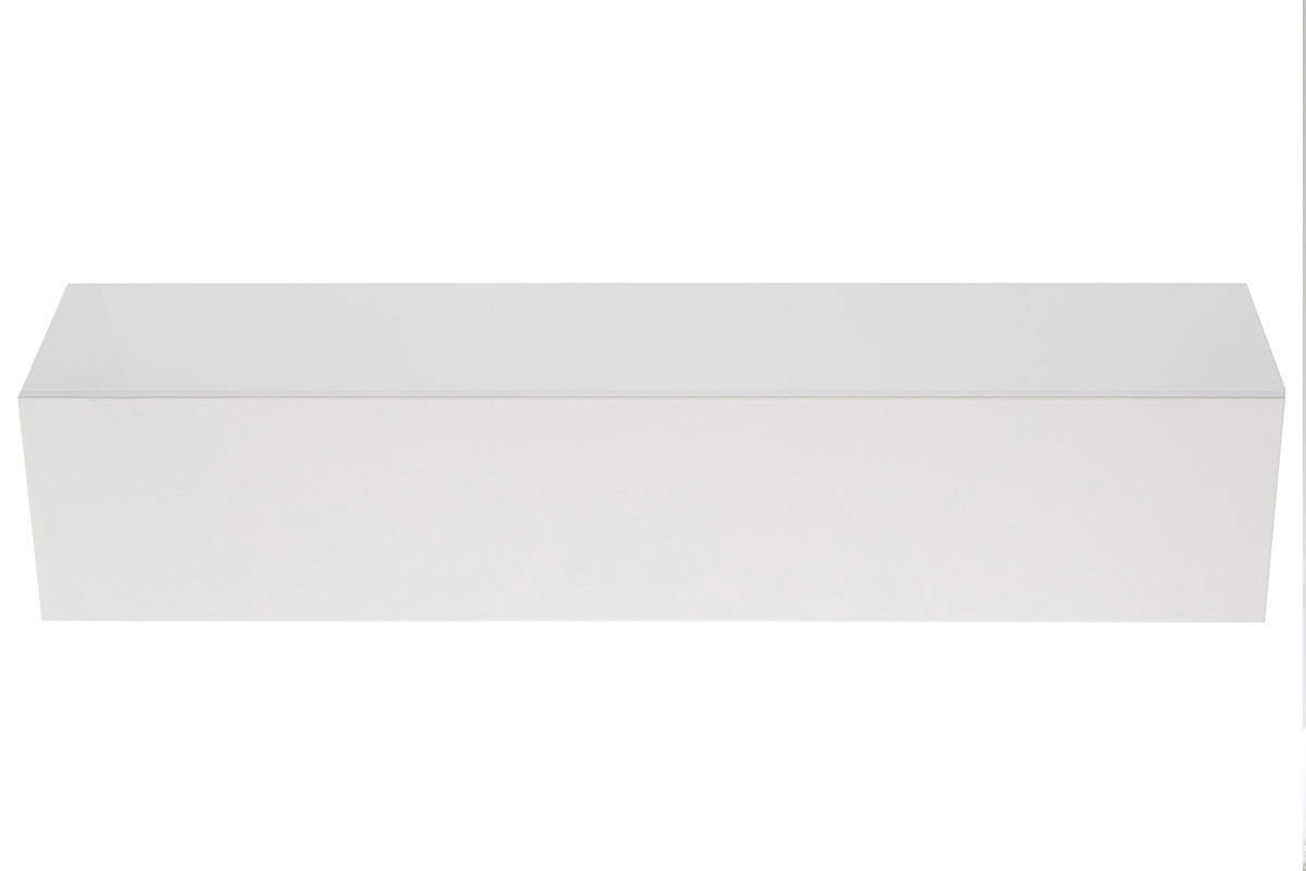 lment mural TV horizontal ou vertical laqu blanc COLORED