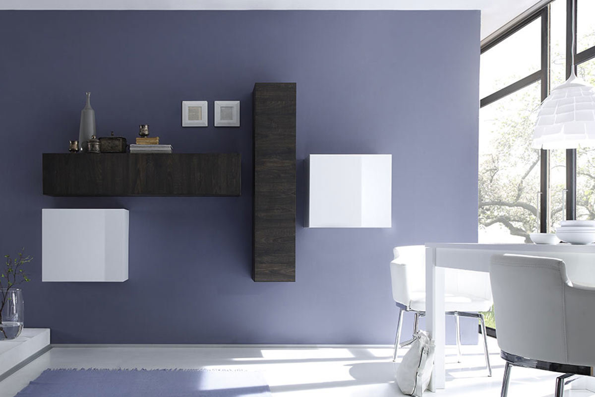 �l�ment mural TV weng� horizontal COLORED V2