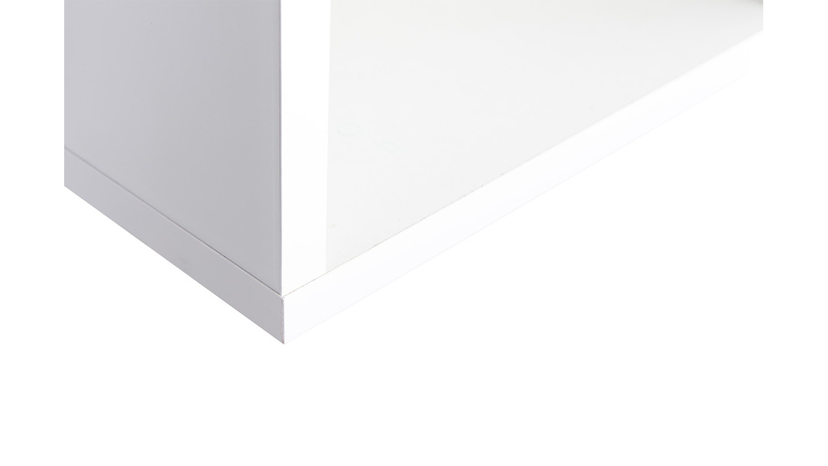 Eléments muraux carrés laqués brillant blanc (lot de 2) ETERNEL