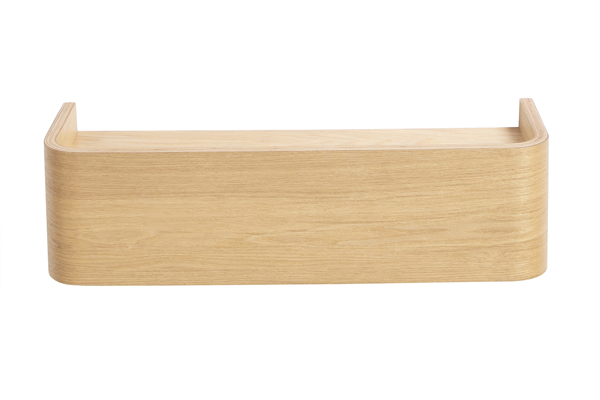 Etagre murale bois clair frne L40 cm HOPE
