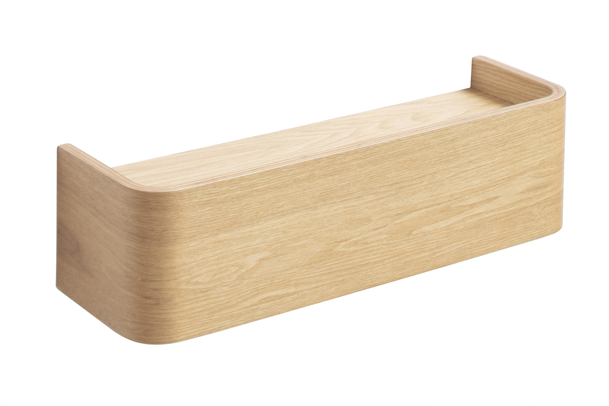 Etagre murale bois clair frne L40 cm HOPE