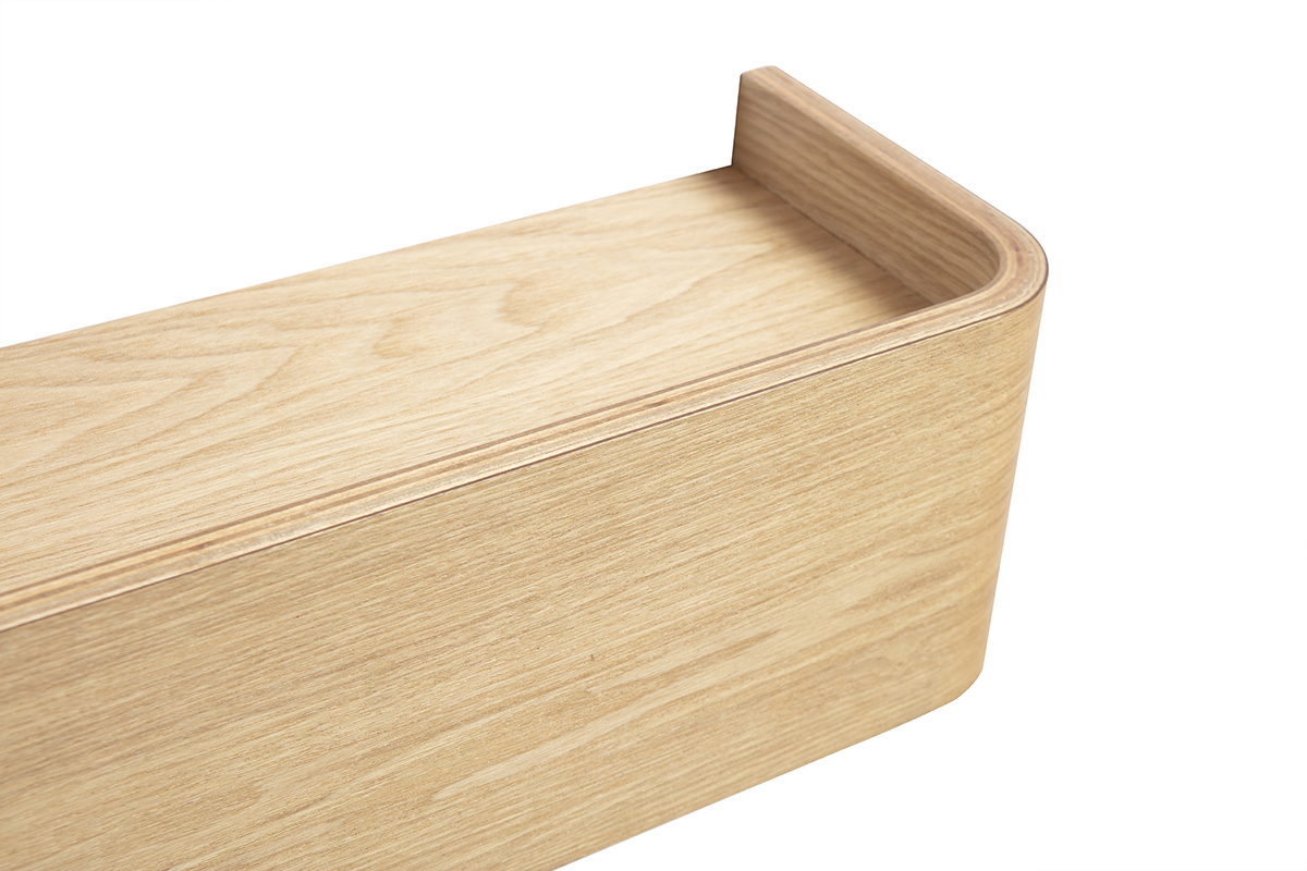 Etagre murale bois clair frne L40 cm HOPE
