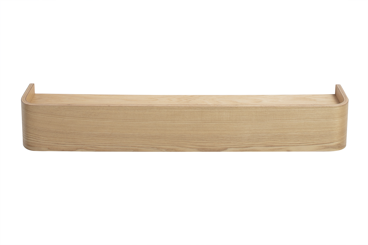 Etagre murale bois clair frne L90 cm HOPE