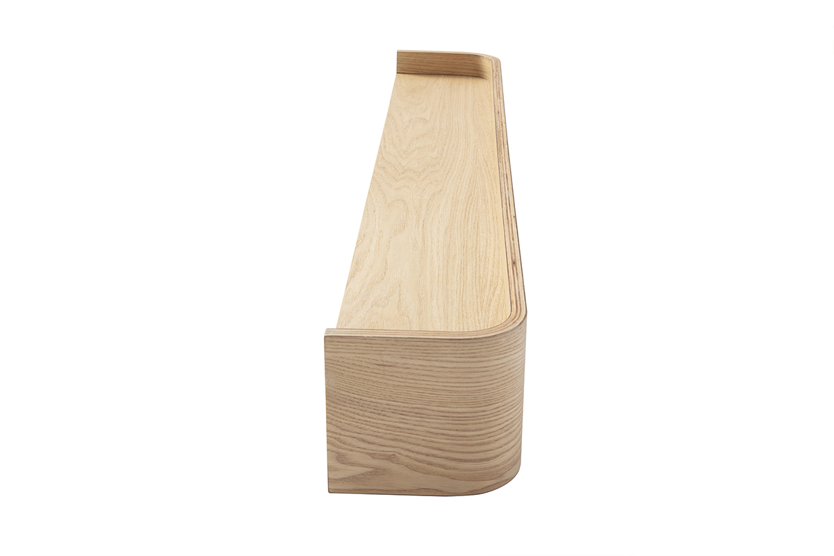 Etagre murale bois clair frne L90 cm HOPE