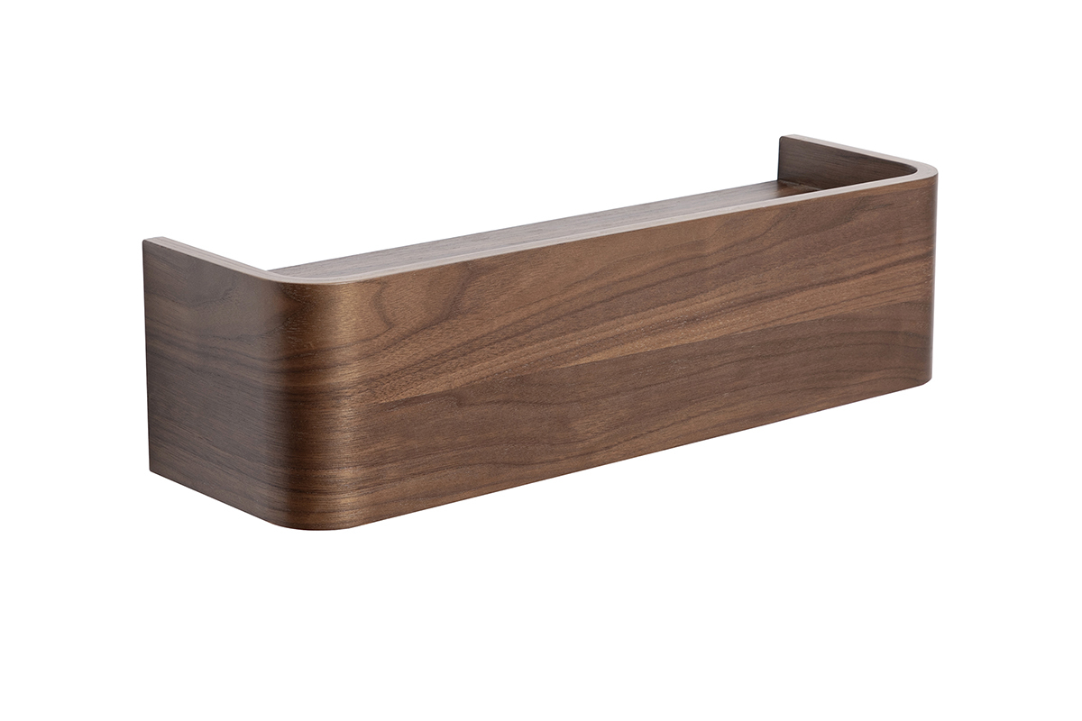 Etag�re murale bois fonc� noyer L48 cm HOPE