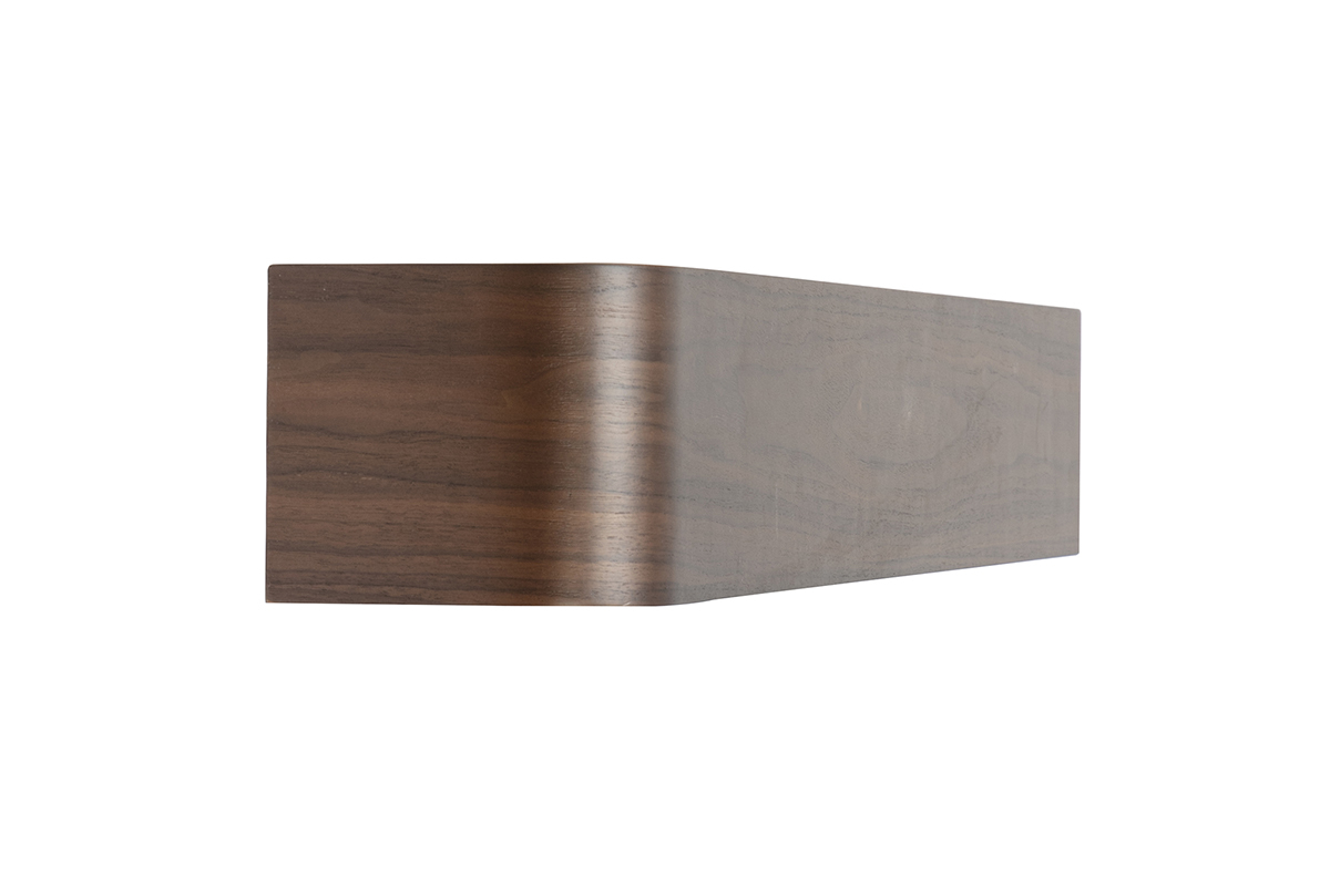 Etag�re murale bois fonc� noyer L90 cm HOPE